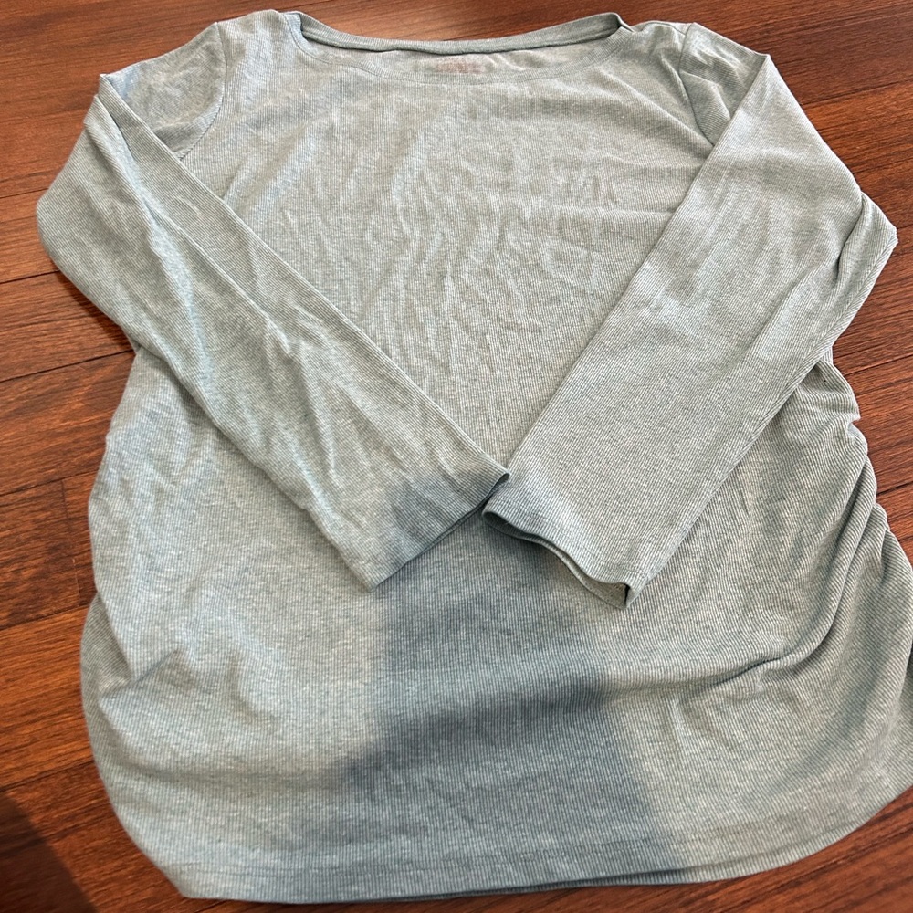 Lane Bryant Light Gray Long Sleeve Top